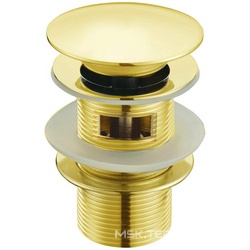 Донный клапан Click-Clack Imperiale с переливом, золото ZZ
