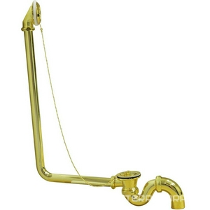 Слив-перелив Wirquin (в сборе) цв золото ZZ Эстет Универсал ФР-00000819