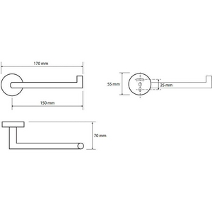 Держатель для т/б, Пpaвый, (цв.золото), Brilo ZZ Bemeta Omega 161212030