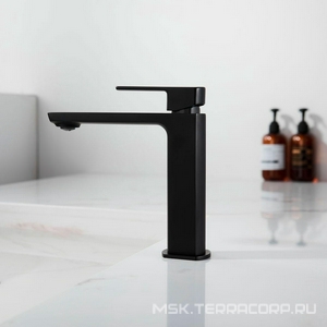 Смеситель для раковины, без д/к, (цв.черный),  ZZ Vincea Next VBF-1N1MB