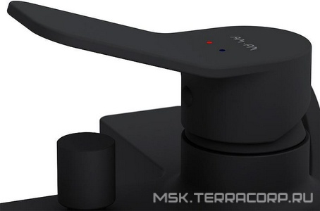 Смеситель для ванны/душа, без аксессуаров, цвет черный матовый AMPM X-Joy F85A10022