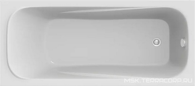 Ванна акриловая Кварта 180х80 см (БЕЗ каркаса n148446 и сифона 19649), ZZ Bas Kvarta В 00017