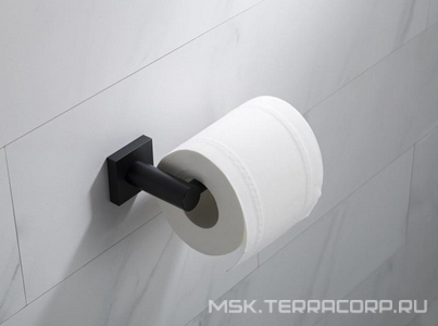 Держатель туалетной бумаги или полотенец Timo  14011/03 black, открытый 16.6x7.2x4.4 см, цв.черный матовый, ZZ Timo Selene 12035/03black