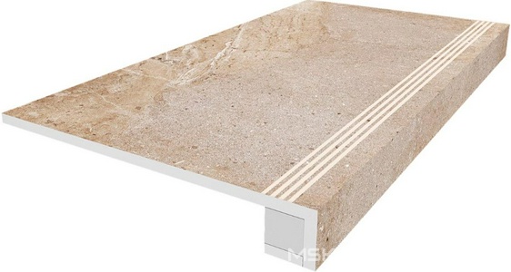 Ступени Евро Ametis Kailas Ступень  KA03  light brown неполир.(с насечками) 30x120 34876