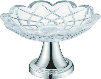 Мыльница настольная, цвет хром ZZ Boheme Brillante 10203