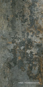 Керамогранит для пола и стены Pamesa Rusty Metal  Coal Luxglass 60x120 Rec. 050.869.0298.11903