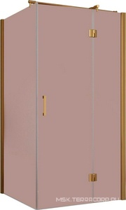 Душевое ограждение   TUR NOVO 120 05 05/ ПРАВАЯ   профиль бронза стекло бронза, ПОКРЫТИЕ BriteGuard, ZZ Vegas Glass AFP-Fis AFP-Fis TUR NOVO 120 05 05/ ПРАВАЯ