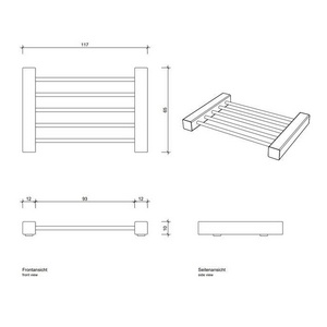 Мыльница настольная (цв.хром), DW 995 ZZ Decor Walther Универсал 0824800