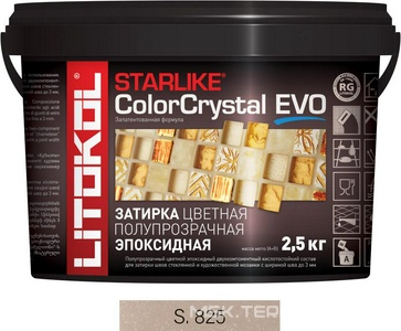 Затирка Starlike Color Crystal EVO Beige Havana S.825  2,5 кг. ZZ Litokol Starlike EVO S825/2,5