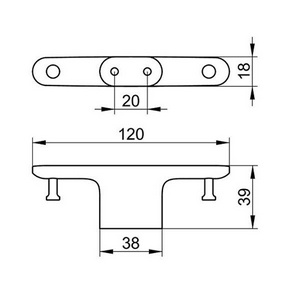 Крючок двойной (цв.бронза шлифованная),  ZZ Keuco Edition 400 11515 030000