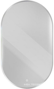 Зеркало 65x110х3см, со встроенной LED подсветкой, сенсорным выключателем с регулировкой, без полки, Cezares ZZ Cezares Универсал 45096