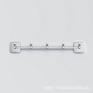 Планка с 5-ю крючками, хром,  AMPM Gem A9035900