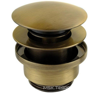 Донный клапан clic-clac 1"1/4 латунь, универсальный, бронза XX Veragio Sbortis VR.SBR-8002.BR