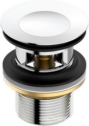 Донный клапан clic-clac для раковин с переливом, цв.хром Iddis Универсал 001SB01i88