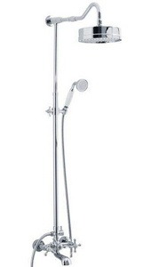 Душевая стойка 125 см., смеситель с изливом, верхний и ручной душ, хром XX Veragio Agatha VR.AGA-9945.CR