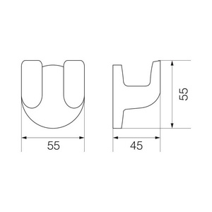 Крючок двойной, бронза XX Veragio Oscar OSC-5232.BR