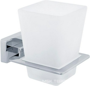 Стакан настенный, хром/матовое стекло XX Veragio Ramba VR.RMB-4940.CR