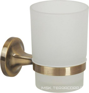 Стакан настенный, бронза/матовое стекло XX Veragio Oscar OSC-5240.BR