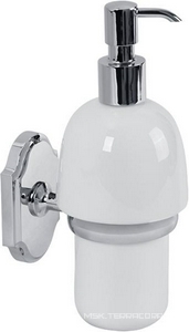 Дозатор жидкого мыла настенный, хром/керамика XX Veragio Stanford VR.STD-7770.CR