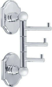 Крючок тройной поворотный, хром XX Veragio Stanford VR.STD-7735.CR