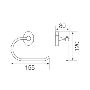 Бумагодержатель открытый, бронза XX Veragio Stanford VR.STD-7727.BR