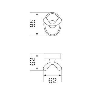 Крючок двойной, бронза XX Veragio Bonjour VR.BNR-7832.BR
