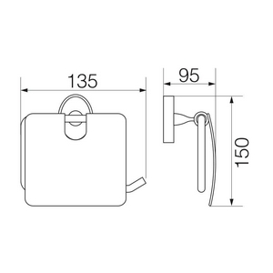Бумагодержатель закрытый, бронза XX Veragio Bonjour VR.BNR-7881.BR