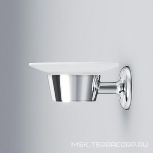 Мыльница стеклянная настенная, хром,  AMPM Like A8034200