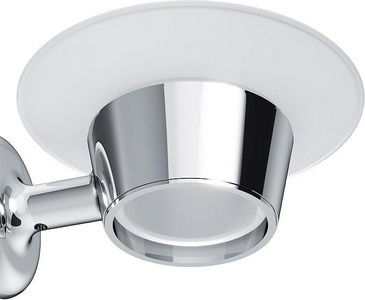 Мыльница стеклянная настенная, хром,  AMPM Like A8034200