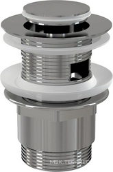 Донный клапан click/clack, с с малой заглушкой, хром ZZ