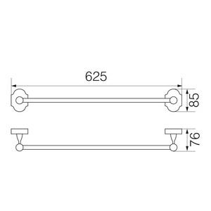 Полотенцедержатель 60 см, бронза XX Veragio Stanford VR.STD-7721.BR