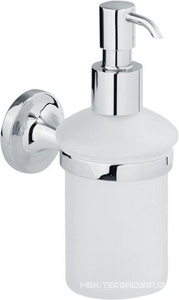 Дозатор жидкого мыла настенный, хром/матовое стекло XX Veragio Oscar OSC-5270.CR