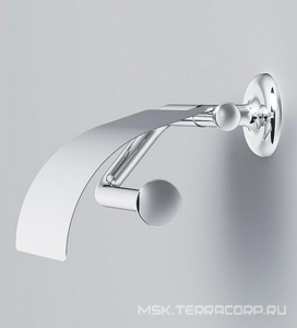 Держатель для туалетной бумаги с крышкой, настенный, хром,  AMPM Like A80341500