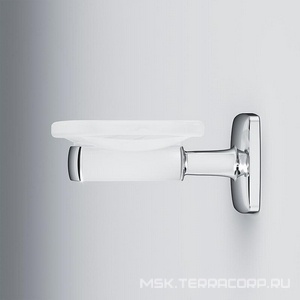Мыльница стеклянная настенная, хром,  AMPM Gem A9034200
