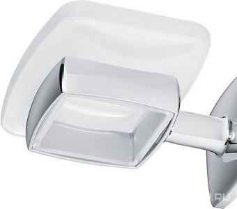 Мыльница стеклянная настенная, хром,  AMPM Gem A9034200