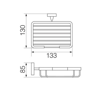 Мыльница-решетка настенная, бронза XX Veragio Stanford VR.STD-7752.BR