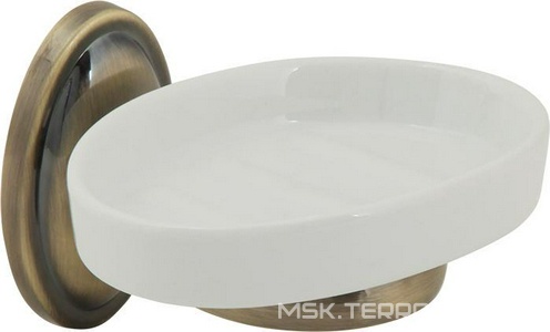 Мыльница настенная, бронза/керамика XX Veragio Bonjour VR.BNR-7850.BR