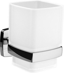 Стаканчик стеклянный настенный, хром,  AMPM Gem A9034300