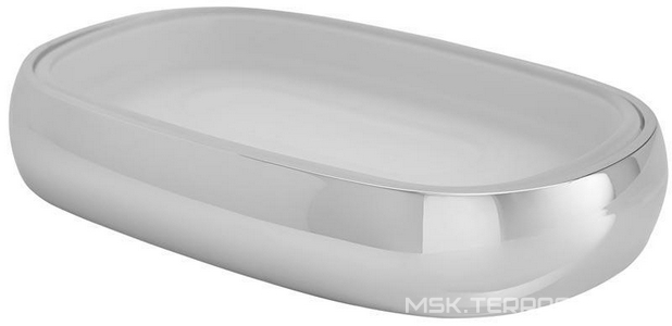 Мыльница стеклянная настольная, хром,  ZZ AMPM Sensation A3031200