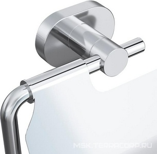 Держатель для туалетной бумаги с крышкой, настенный, хром,  AMPM Sense L A74341400