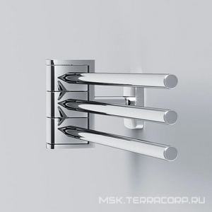 Полотенцедержатель тройной, поворотный,  хром,  ZZ AMPM Gem A9032700