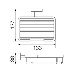 Мыльница-решетка настенная, хром ZZ Veragio Ramba VR.RMB-4952.CR