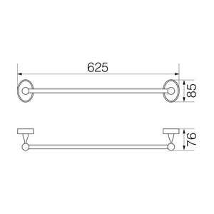 Полотенцедержатель 60 см, бронза XX Veragio Bonjour VR.BNR-7821.BR