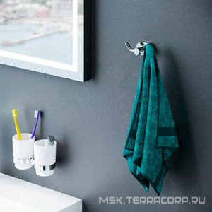 Крючок двойной для полотенец, хром,  AMPM Sense L A7435600