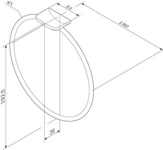 Полотенцедержатель-кольцо, хром,   ZZ AMPM Inspire 2.0 A50A34400