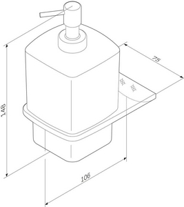 Дозатор для жидкого мыла, настенный ZZ AMPM Inspire 2.0 A50A36900