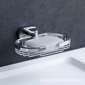 Мыльница-решетка настенная, хром,  ZZ AMPM Sense L A7434600