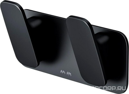 Двойной крючок для полотенец AM.PM  A50A35622, цвет черный ZZ AMPM Inspire 2.0 A50A35622