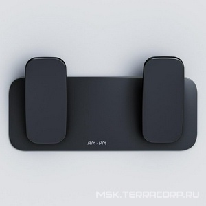 Двойной крючок для полотенец AM.PM  A50A35622, цвет черный ZZ AMPM Inspire 2.0 A50A35622