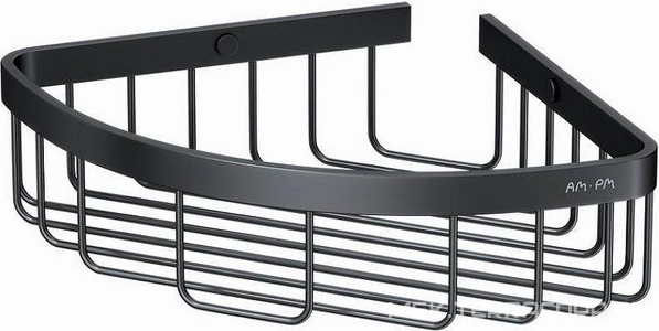 Корзина для душа угловая AM.PM  A7452122, цвет черный ZZ AMPM Sense L A7452122